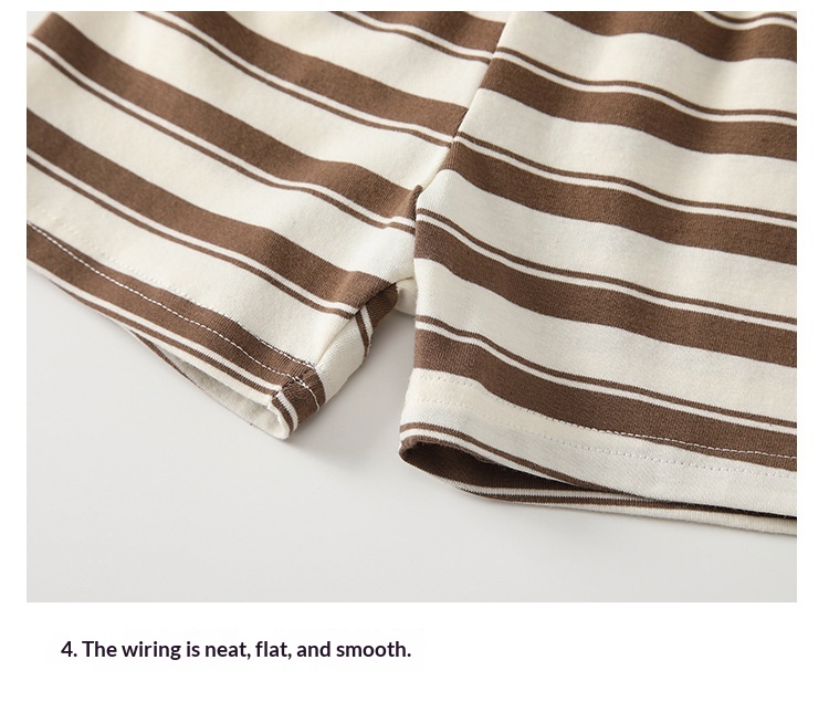 Boys Striped Two-piece Baby Outfit Set 5