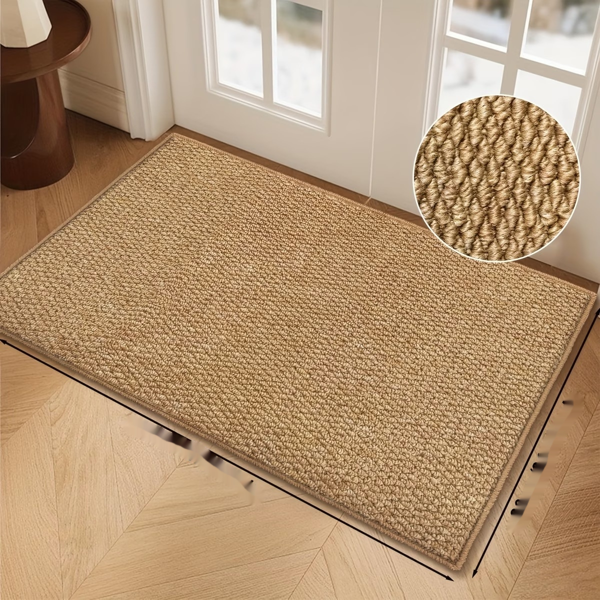 Cross-border Export Sisal Solid-color Entryway Doormat