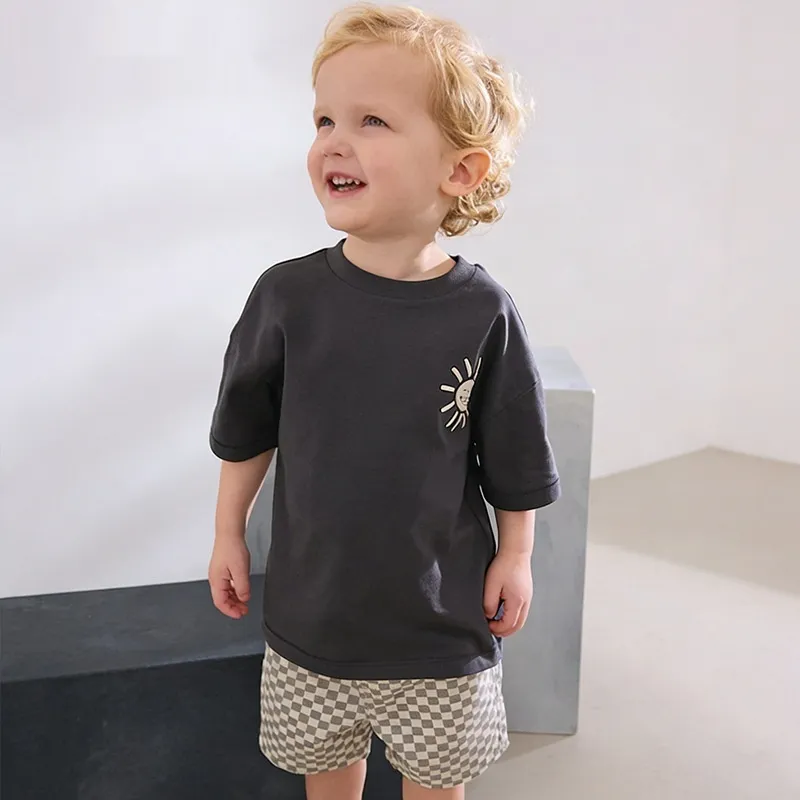 Summer Round-Neck Short-Sleeve Boys Set
