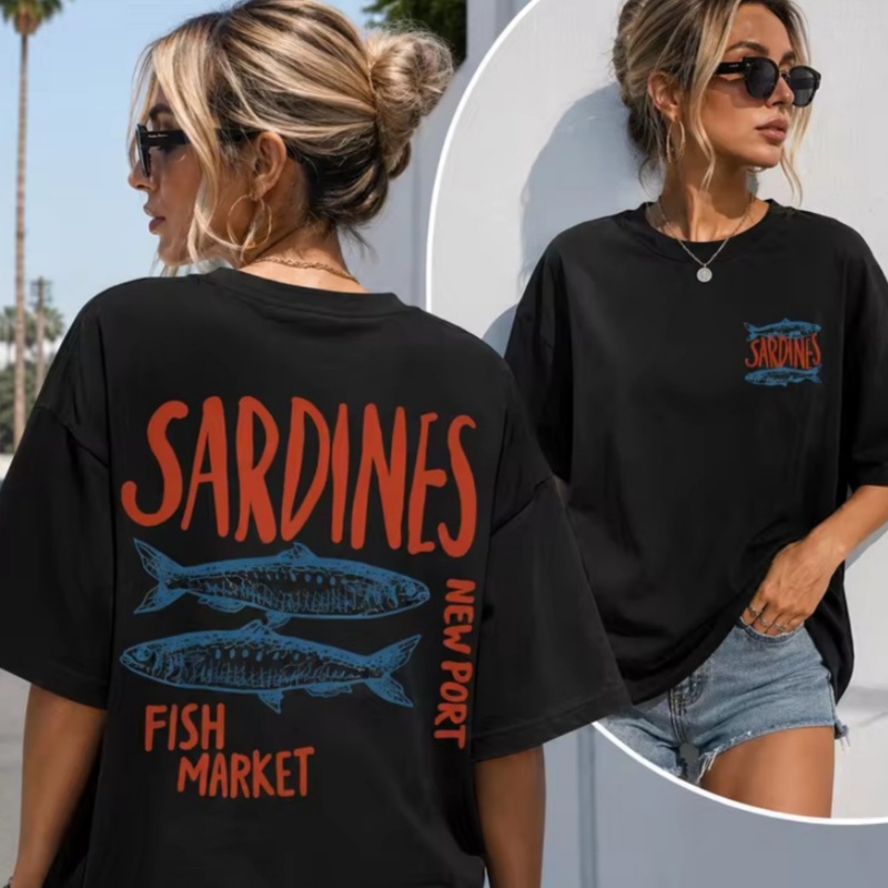 New Sardine Market T-shirt For Men And Women