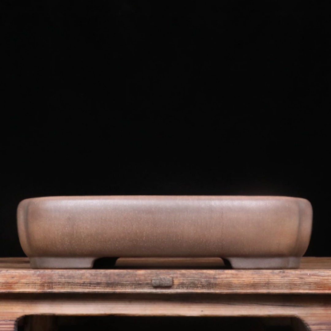 Kiln Turned Rounded Corners Shallow Long Square Basin Simple Courtyard