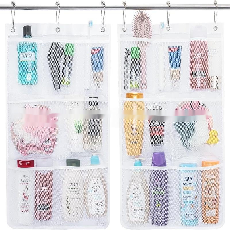 Mesh Shower Caddy Portable 7-Pocket Storage Bag