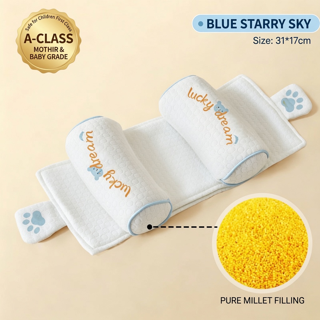 Baby Head Shaping Pillow Adjustable Flat Head Prevention Side Sleeping