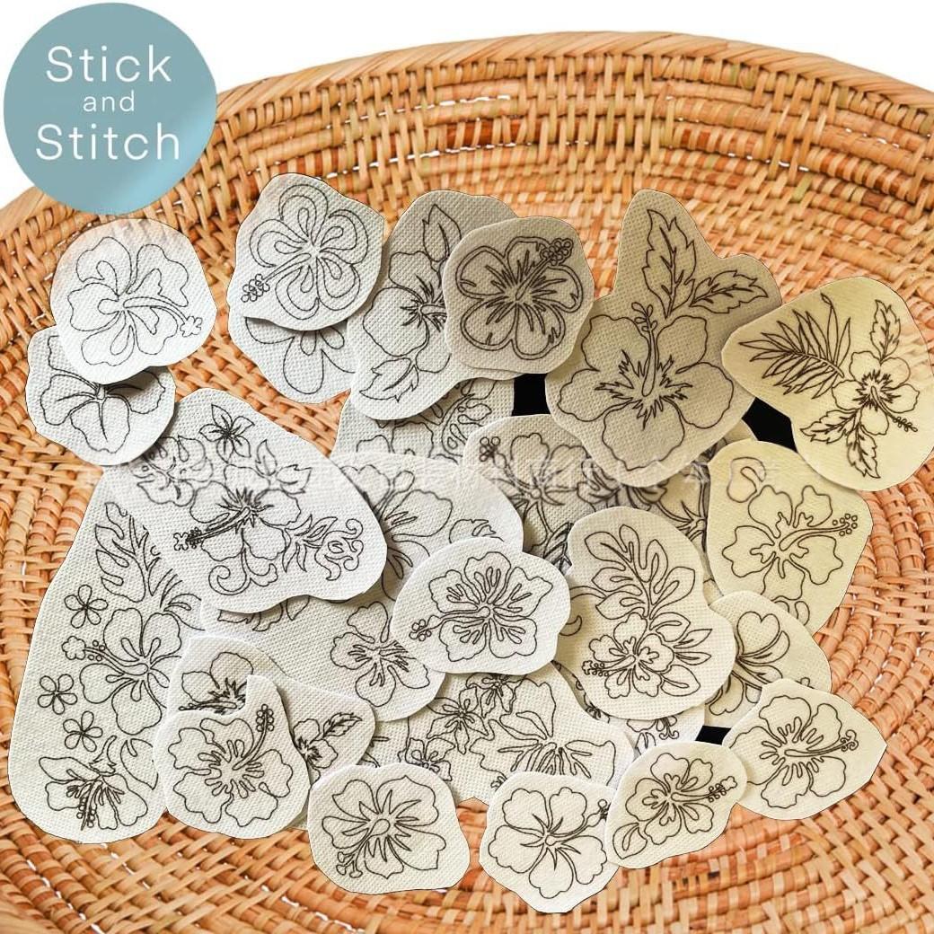 A4 Floral Self-adhesive Embroidery