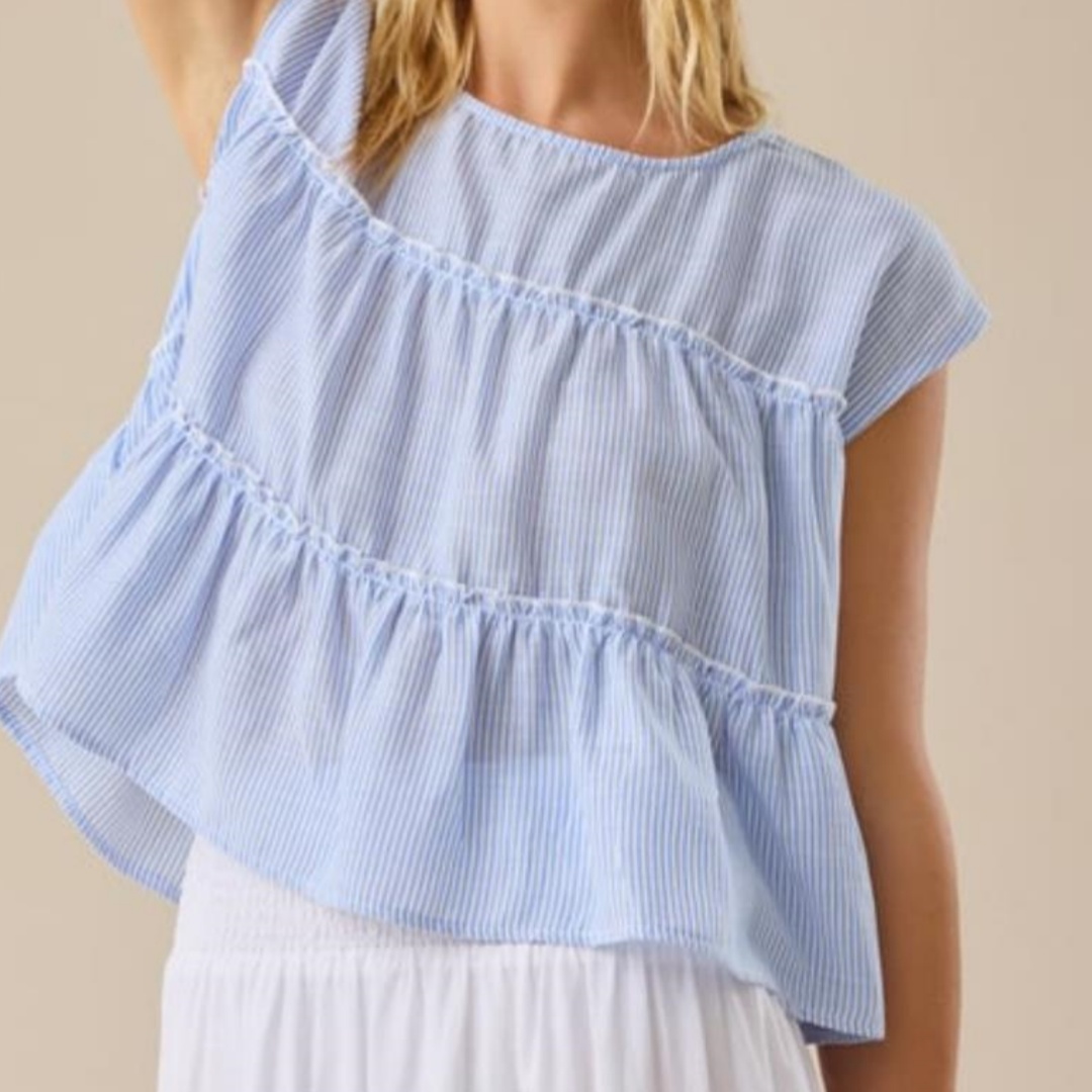 Womens Casual Loose-fit Patchwork Blouse