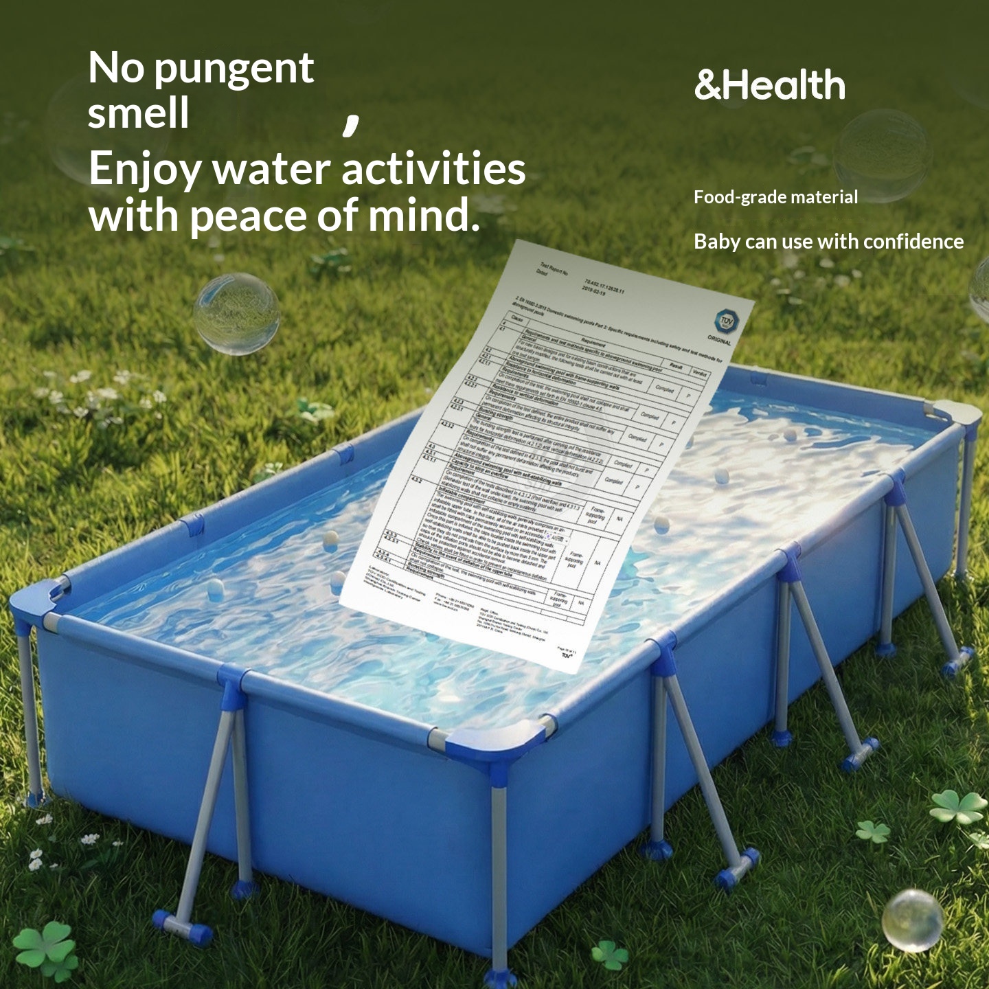 Foldable Stackable Thickening For Outdoor Swimming Pools