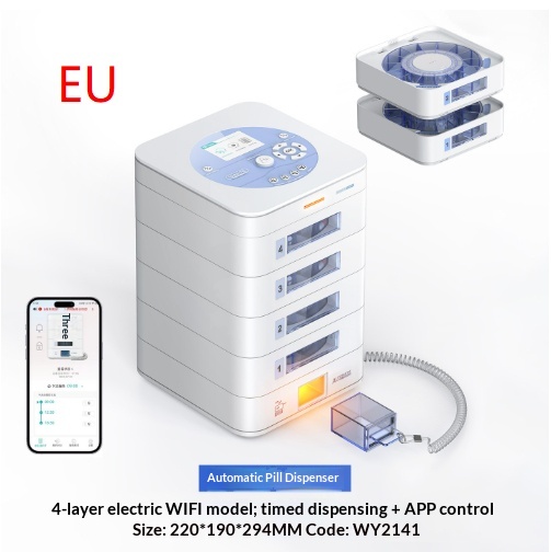 Ideerfit Smart Pill Dispenser With Timed Medication Reminders