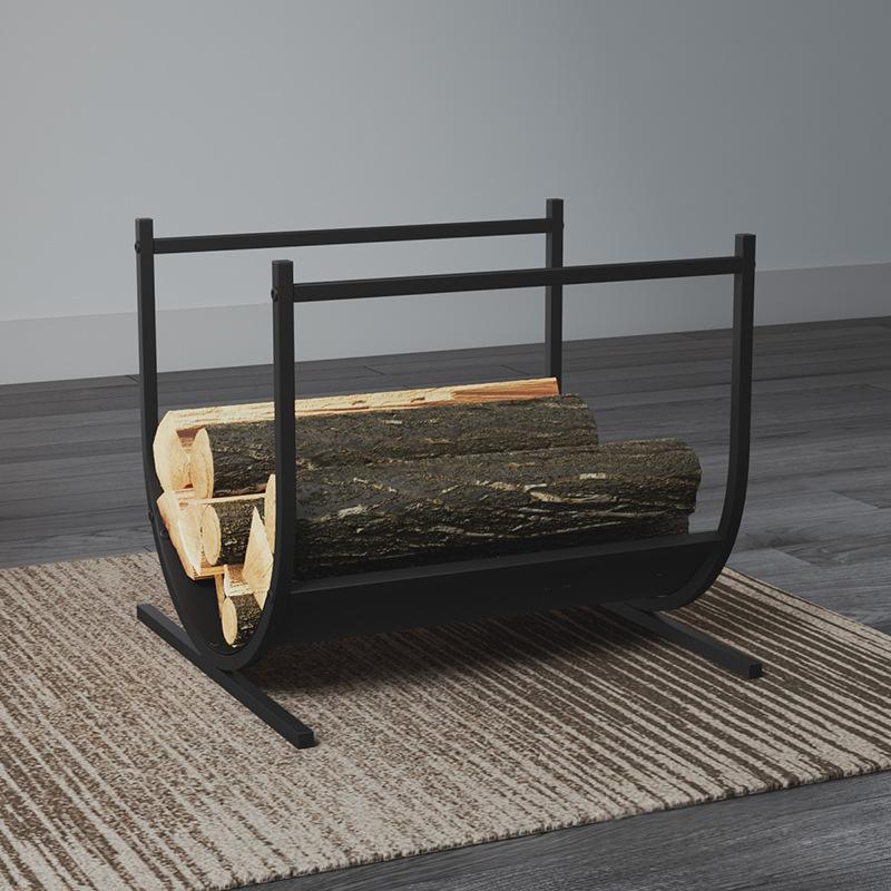 Durable Wooden Storage With A Large-capacity Firewood Rack