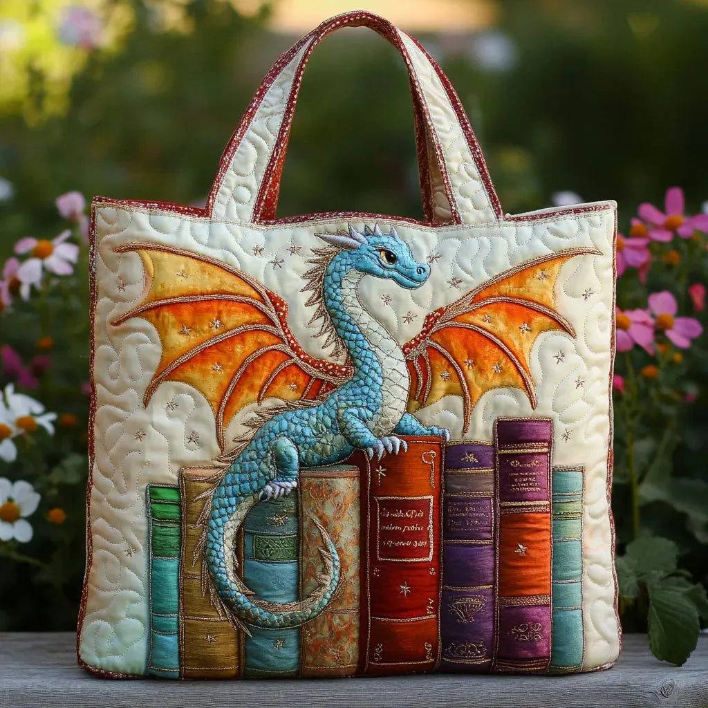 Fashionable Quilted Tote With Digital Print