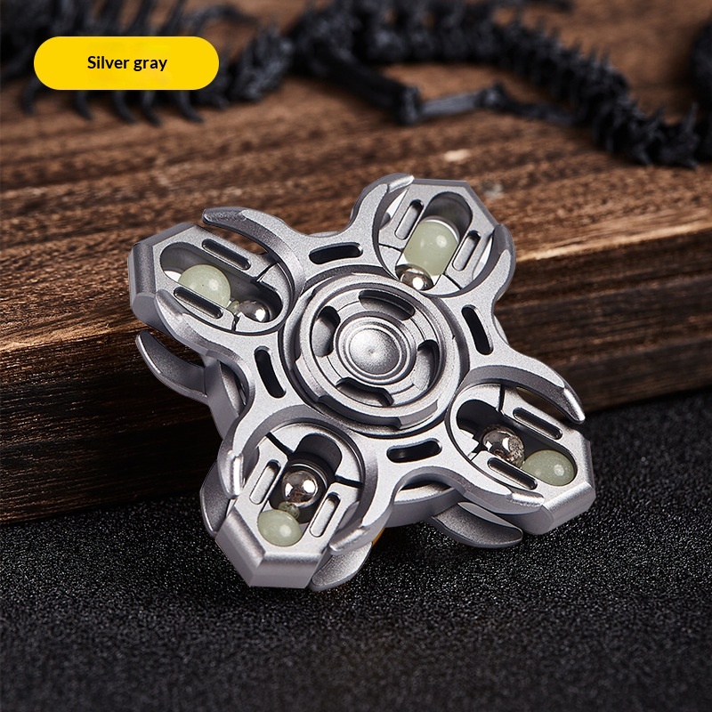 Interactive Fidget Spinner Aluminum Alloy Stress-Relief Toy — foto 5