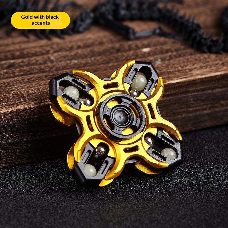Interactive Fidget Spinner Aluminum Alloy Stress-Relief Toy