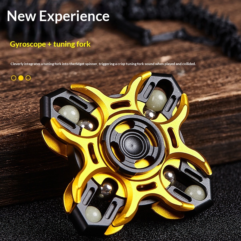 Interactive Fidget Spinner Aluminum Alloy Stress-Relief Toy — foto 7