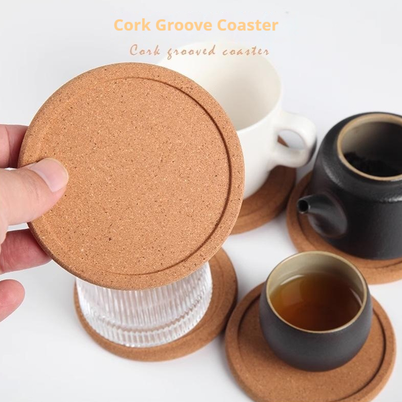 In-stock Direct Supply Of Concave Cork Coasters