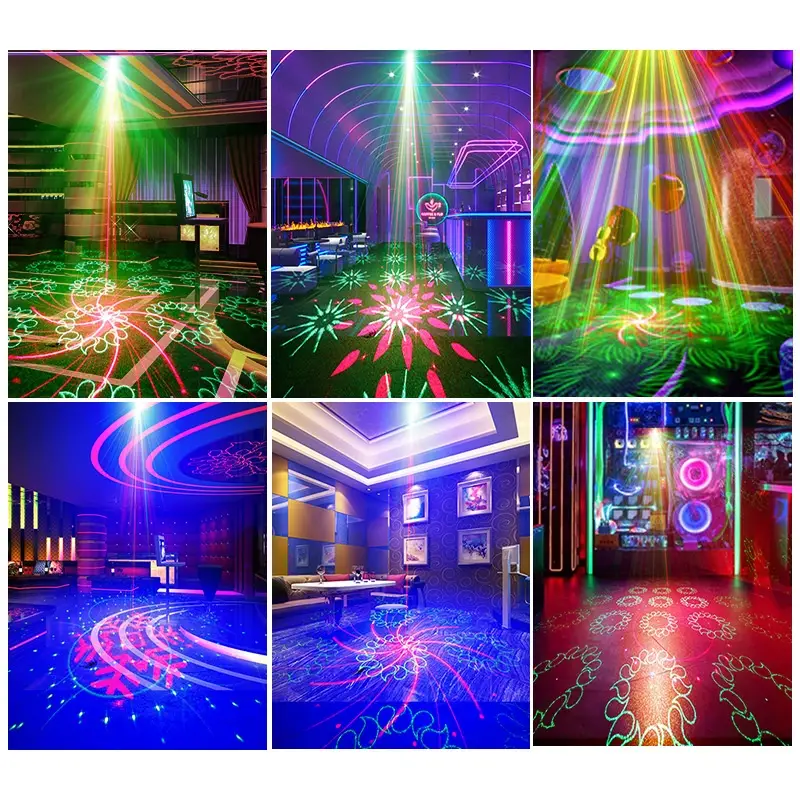 Portable LED Stage Light For Home Use, Aluminum Alloy Laser Lamp