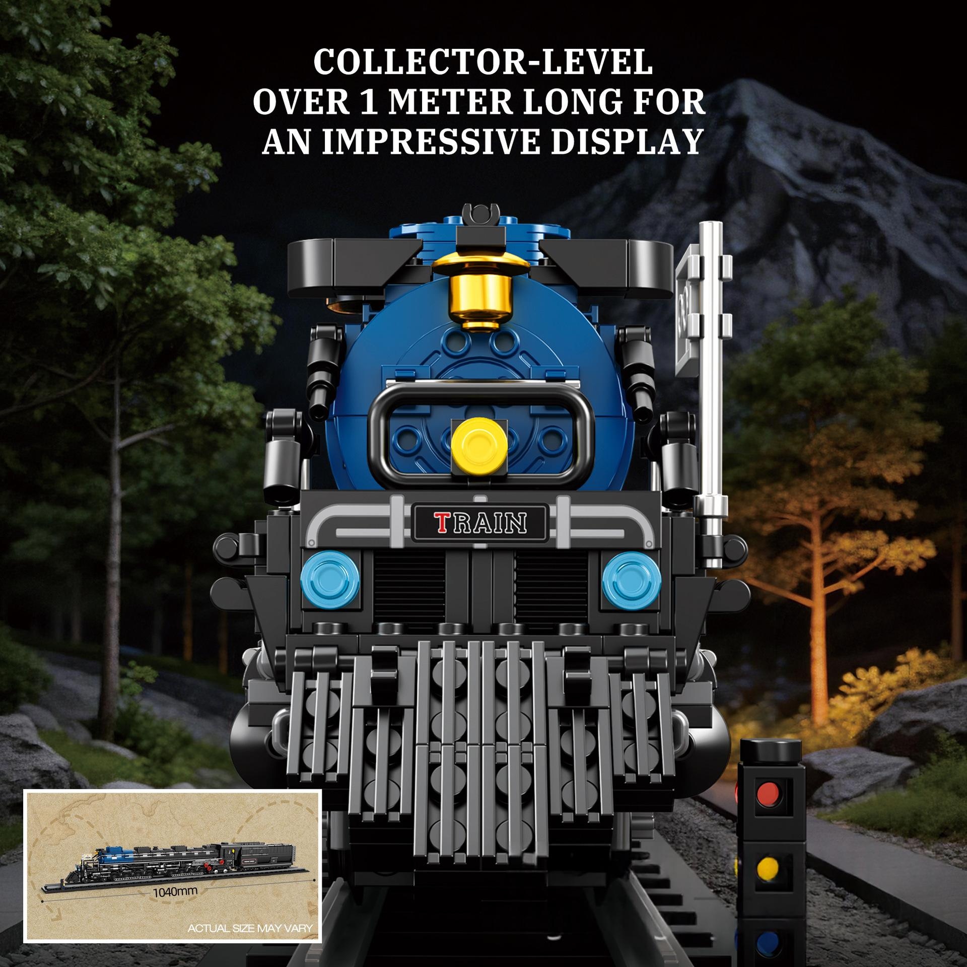 Steam Locomotive Train High-speed Rail Track Toy Building Blocks — foto 2