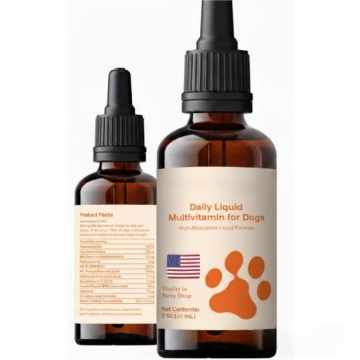 Pet Multivitamin Liquid Health Supplement