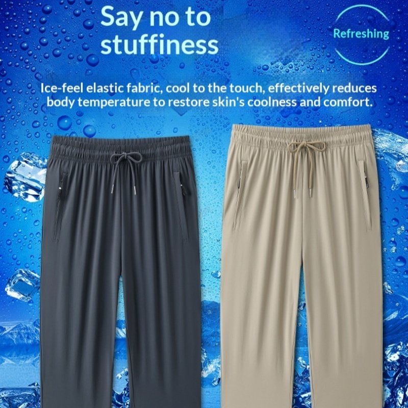 Mens Breathable Quick-drying Casual Sports Pants