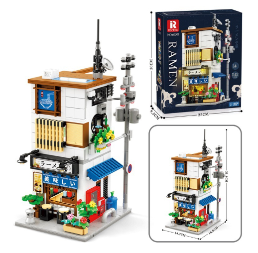 Street Scene Building Block High-difficulty Arcade Building Model Toy — foto 6