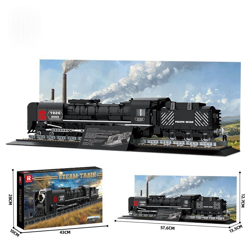 Steam Train And High-Speed Rail Model Childrens Building Blocks — foto 5