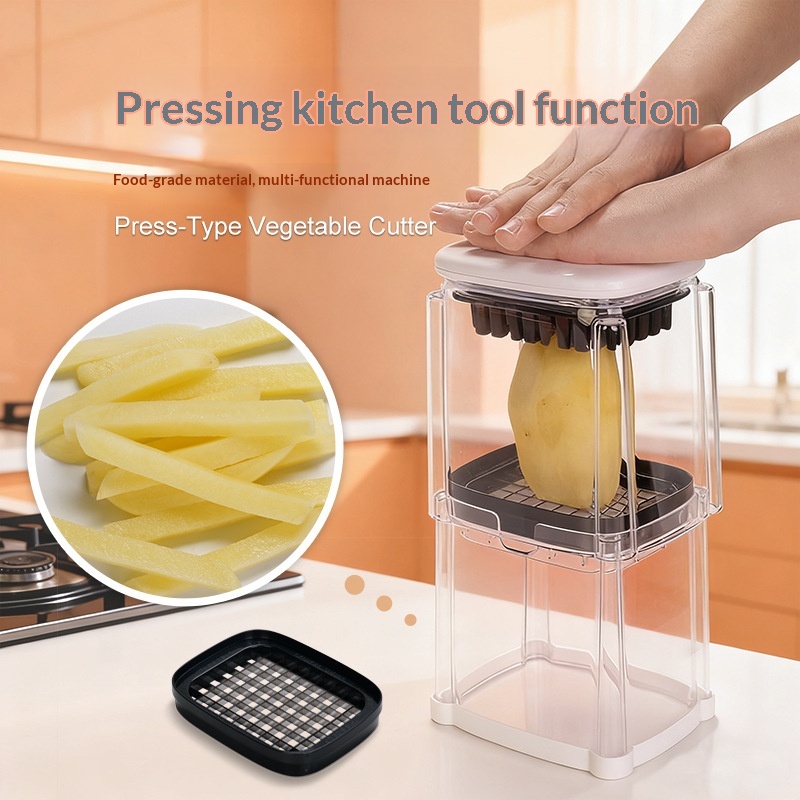 Multi-functional Push-type Vegetable Cutter, 7 Mm, For French Fries