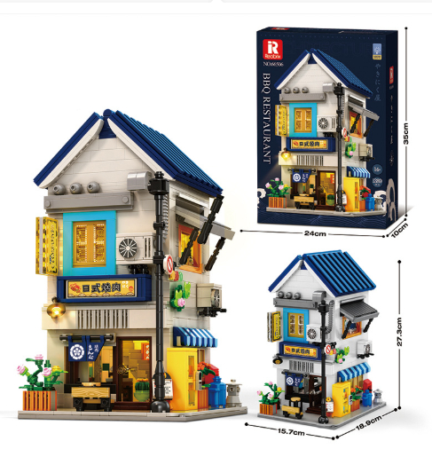 Street Scene Building Block High-difficulty Arcade Building Model Toy — foto 9