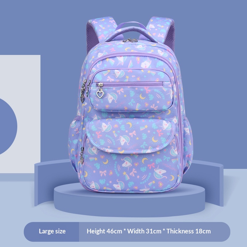 Stress-relieving Ultra-lightweight Childrens Backpack Purple L