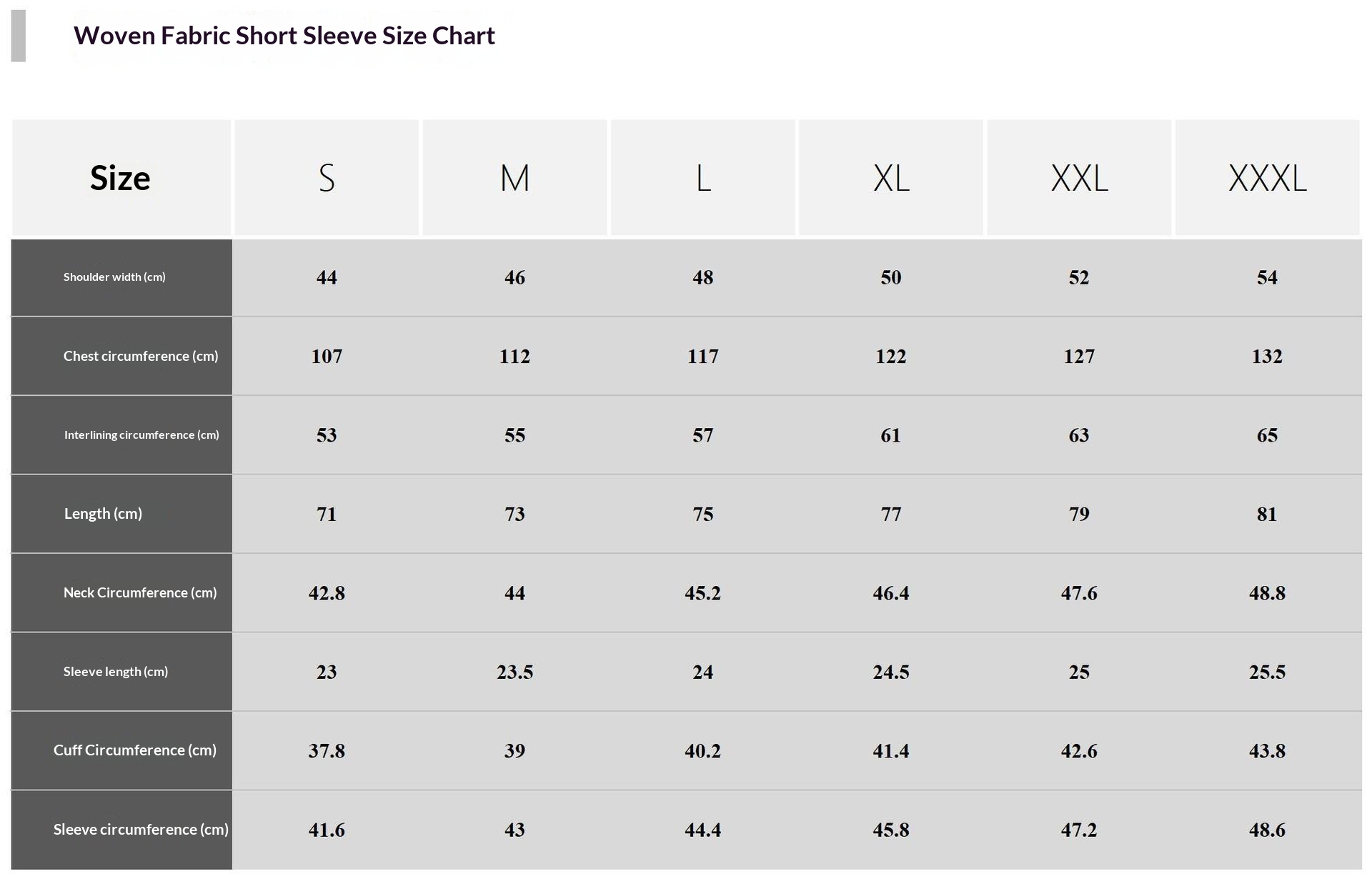 Men's Linen Polo Shirt & Shorts Set - Size Chart Shorts