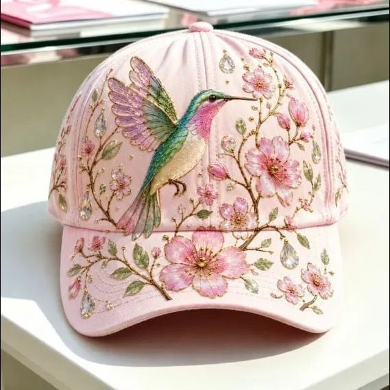 Printed Cap Peaked Cap Womens Korean-Style Printed Baseball Cap