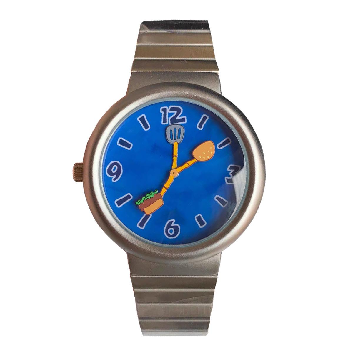 Garden Station Original Square Pants Burger Themed Waterproof Couples Watch 5