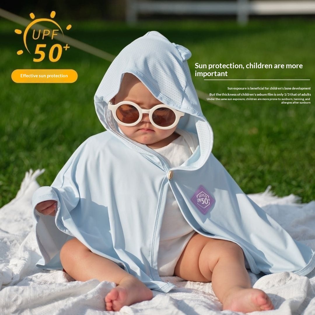 Color-changing UV-protection Cape Baby Sun-protective Garment — foto 2