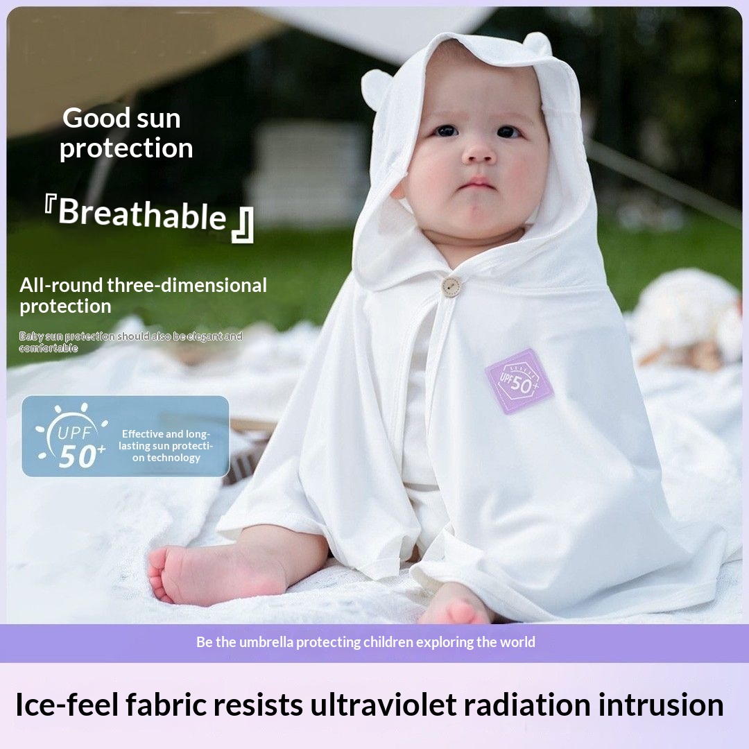 Color-changing UV-protection Cape Baby Sun-protective Garment — foto 5