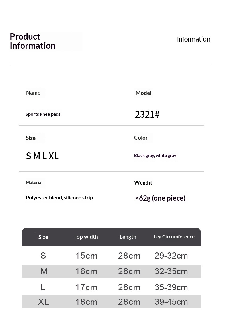 Nylon Four-way Stretch Knitted Sports Silicone Knee Brace 9 Nylon Four-way Stretch Knitted Sports Silicone Knee Brace