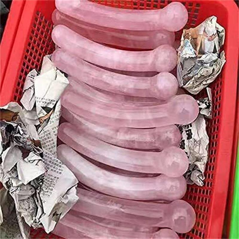 Baguettes de massage en pierre de quartz rose, outil anti-âge naturel, 1 pièce
