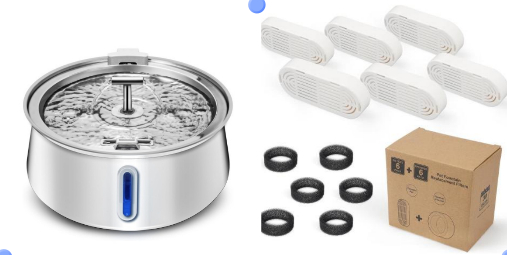 Pet 4L Water Drop Large Capacity With Window Stainless Steel Water Dispenser — foto 3