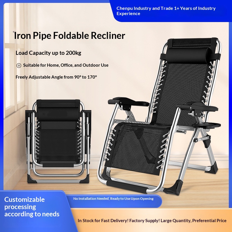 Chaise de dossier de bureau pliante à usage domestique pour les pauses déjeuner – Image 5