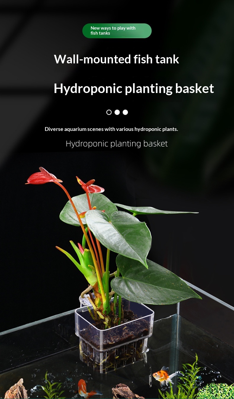 Plant Hanging Planter For Aquarium Decoration detail photo 3