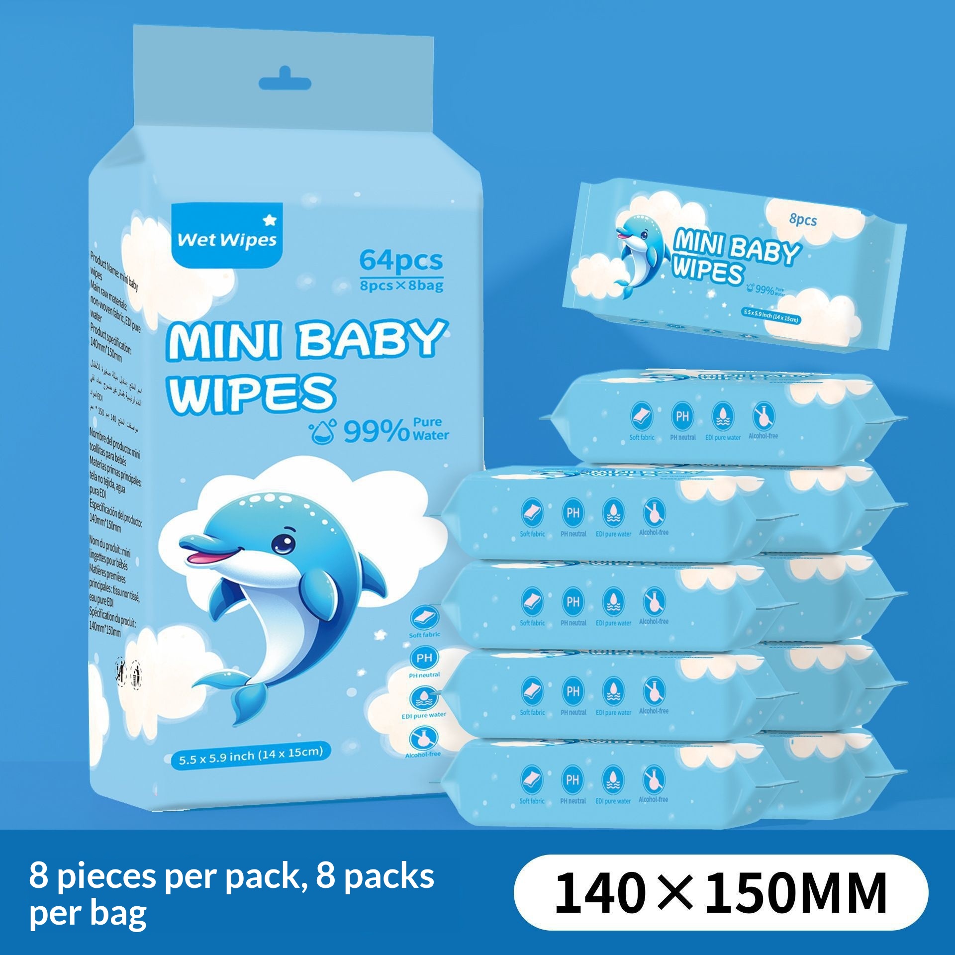 Baby And Infant Hand-and-mouth Wipes