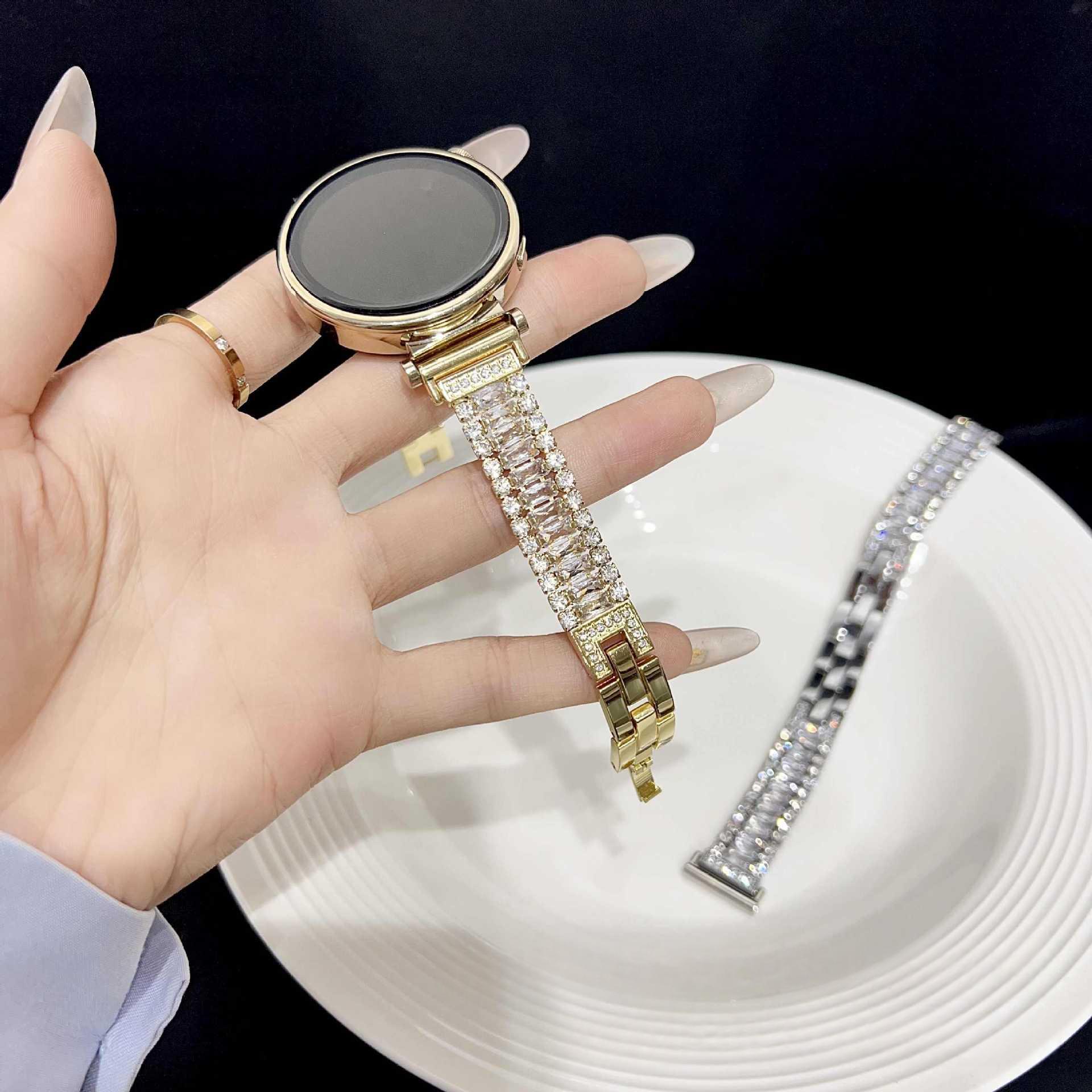 Shiny Zircon Metal Watch Band For Apple Watch Series 10 11 Ultra - Women's Fashionable Strap Accessory 6
