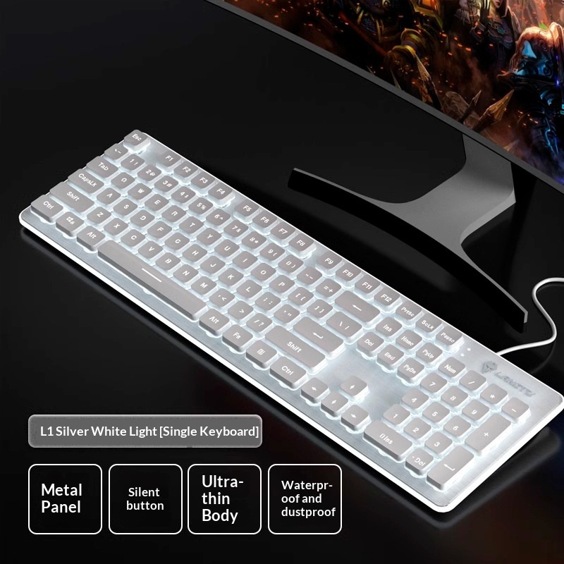 Gaming Office Backlit Wired Keyboard 5