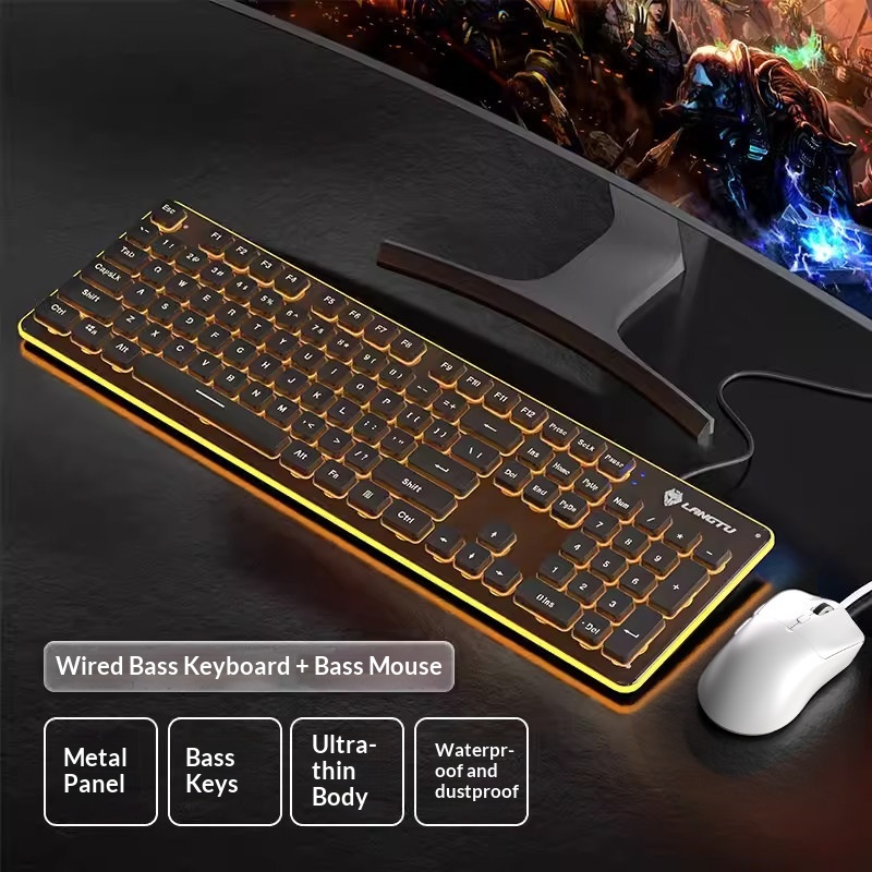 Gaming Office Backlit Wired Keyboard 9