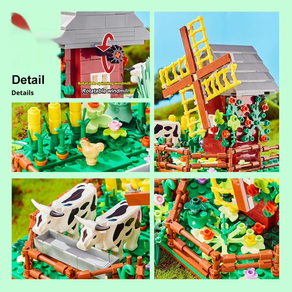 Cross-border Simulation Scene Farm Little Paradise Model Ornament — foto 4