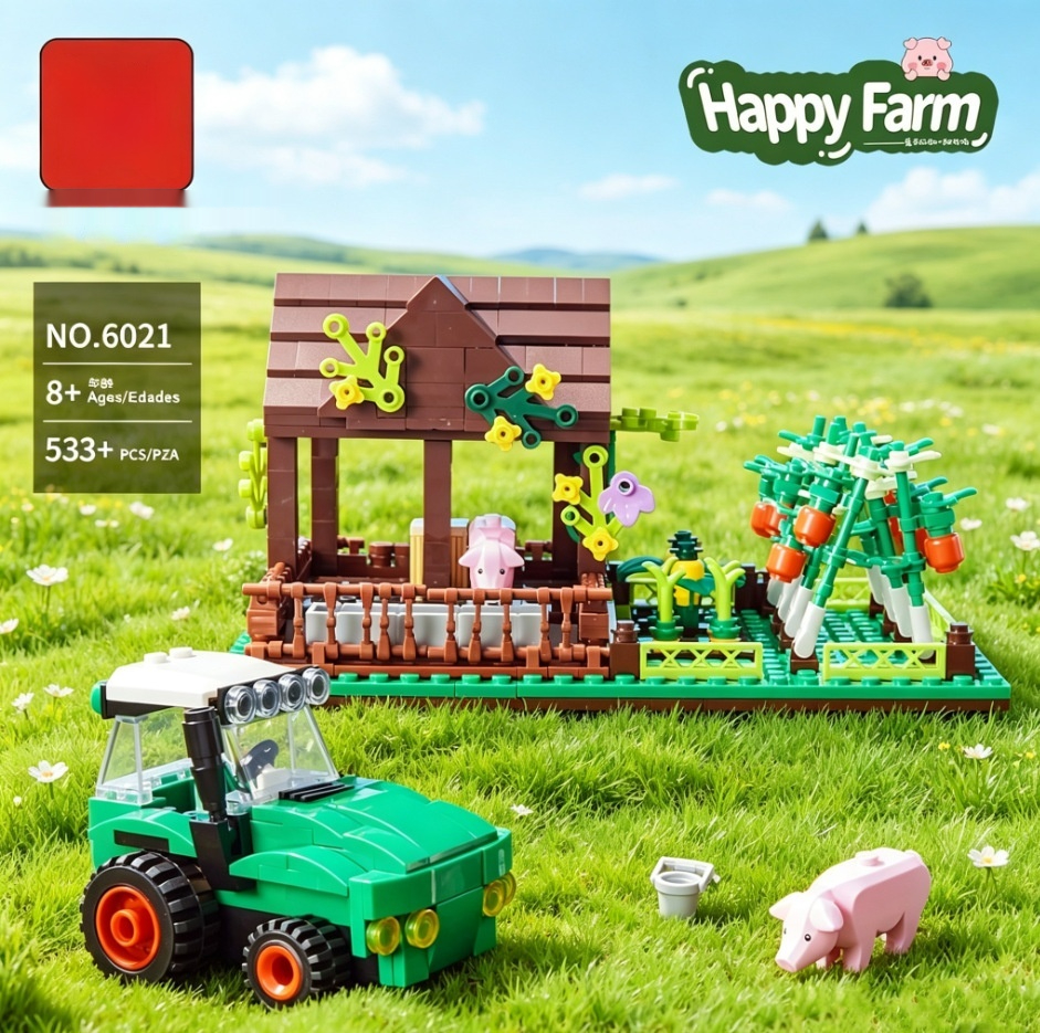 Cross-border Simulation Scene Farm Little Paradise Model Ornament — foto 2