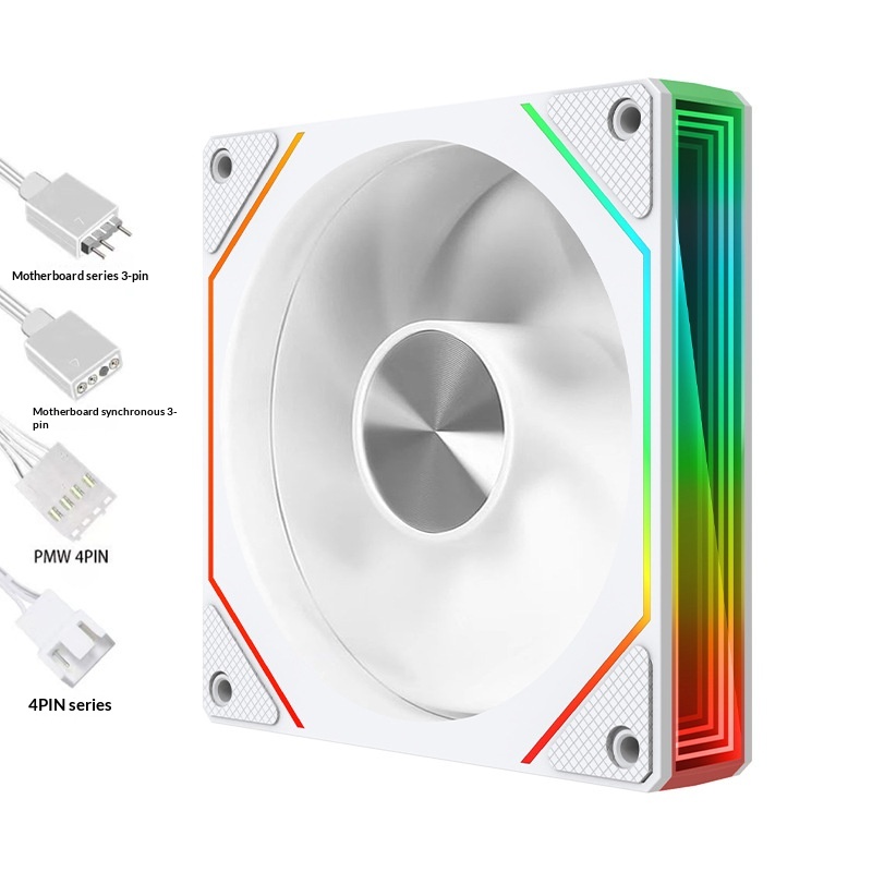 PC ARGB Case Fan With Synchronized Air Cooling And PWM Temperature Control
