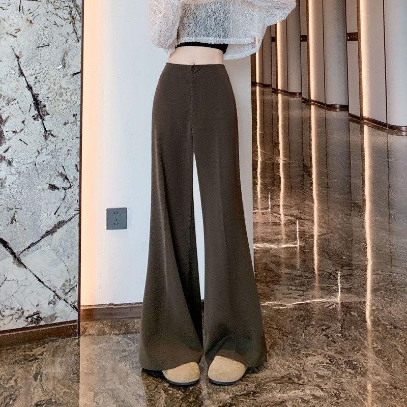 High-waisted Figure-flattering Relaxed-fit Versatile Casual Pants