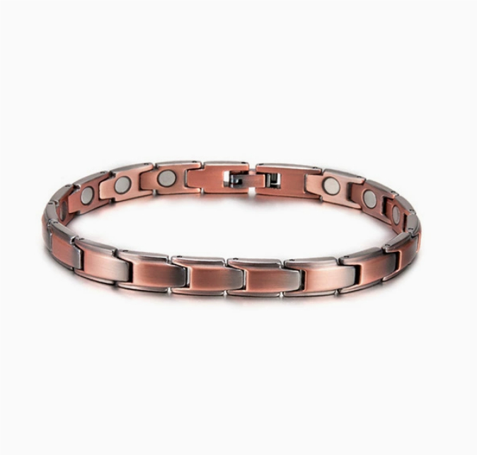Womens Red Copper Magnetic Bracelet