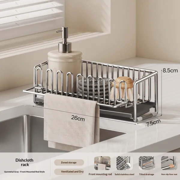 Sink Dishcloth & Towel Drying Rack