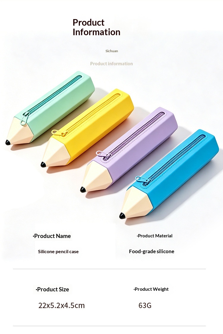 Trousse originale forme crayon pour l'école