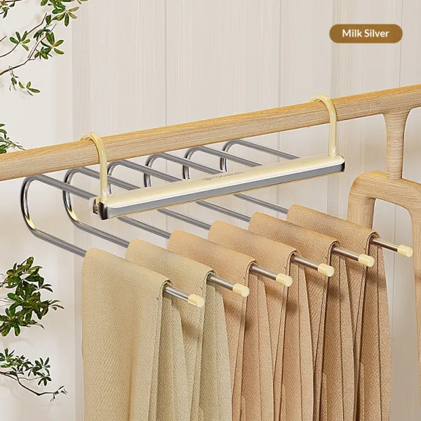 Folding Multi-Tier Pants Hanger Rack