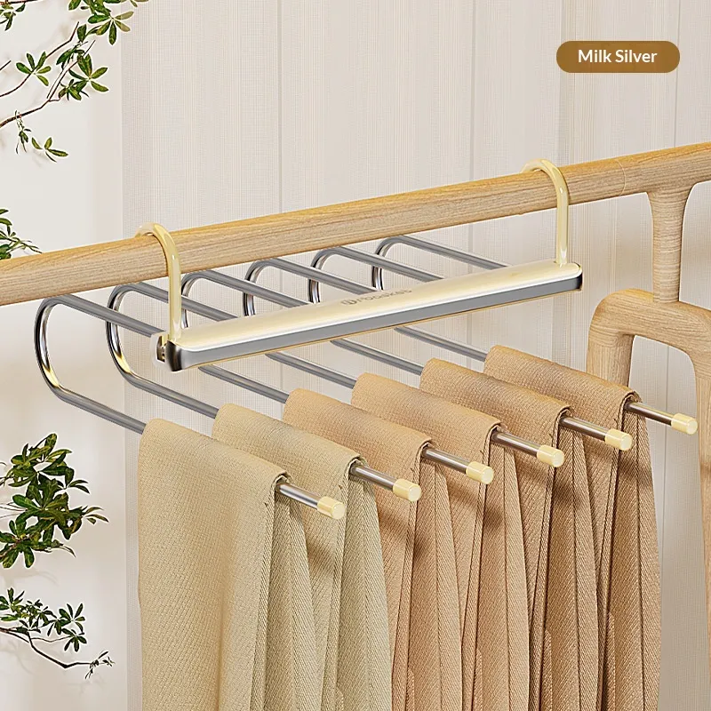 Folding Multi-Tier Pants Hanger Rack
