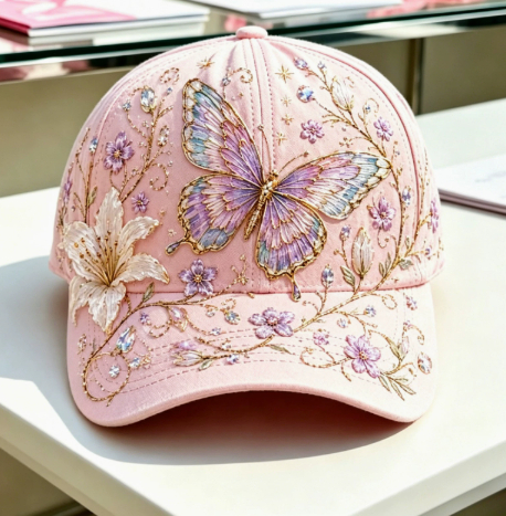 Printed Cap Peaked Cap Womens Korean-Style Printed Baseball Cap